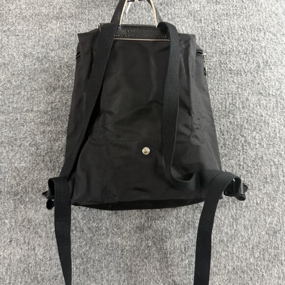 Longchamp Le Pliage Backpack Black Nylon Leather Medium Casual Travel Everyday main image 5